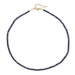 Collana in argento con Zaffiro Blu del Mozambico