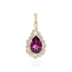 Ciondolo in oro con Granato Magenta (SUHANA)