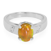 Anello in argento con Opale Kalimaya
