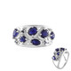 Anello in argento con Zaffiro Blu del Madagascar
