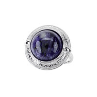 Anello in argento con Charoite