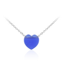 Collana in argento con Agata Blu