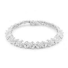 Bracciale in argento con Topazio Bianco