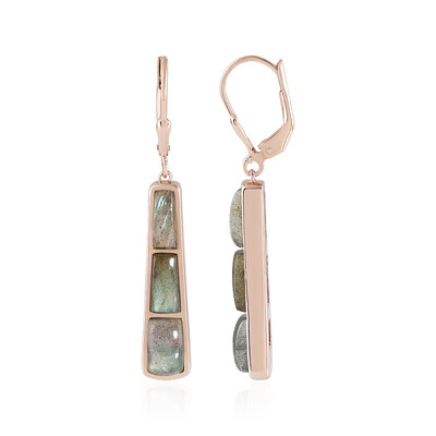 Orecchini in argento con Labradorite Verde Maniry (KM by Juwelo)