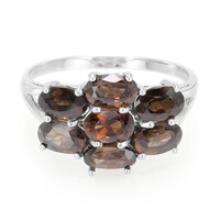 Anello in argento con Zircone Cioccolato