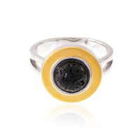 Anello in argento con Perla di Lava