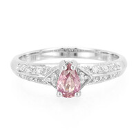 Anello in argento con Zaffiro Padparadscha