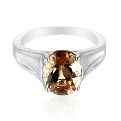 Anello in argento con Quarzo Champagne
