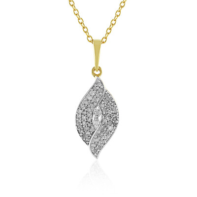Collana in argento con Diamante I4 (J)
