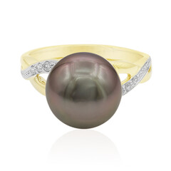 Anello in argento con Perla Tahitiana (TPC)