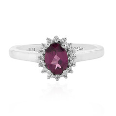 Anello in argento con Rodolite