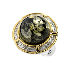 Anello in argento con Ambra Baltica
