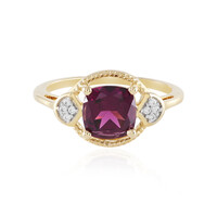 Anello in oro con Granato Magenta