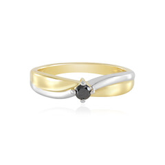 Anello in argento con Diamante Nero