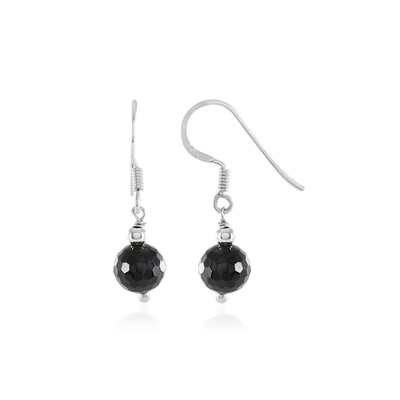 Orecchini in argento con Spinello Nero