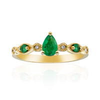 Anello in oro con Smeraldo Zambia AAA (CIRARI)