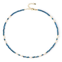 Collana in argento con Apatite Blu Neon (Riya)