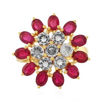 Anello in argento con Rubino del Madagascar