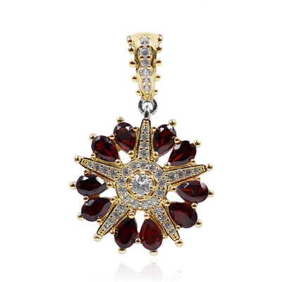 Ciondolo in argento con Granato Mozambico (Dallas Prince Designs)