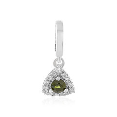 Ciondolo in argento con Zircone Ceylon Verde