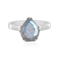 Anello in argento con Labradorite