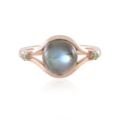Anello in argento con Labradorite Verde Maniry (KM by Juwelo)
