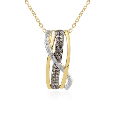 Collana in argento con Diamante Champagne I3