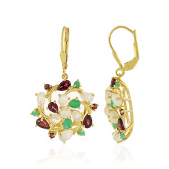 Orecchini in argento con Rodolite