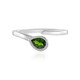 Anello in argento con Diopside Russo
