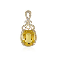Ciondolo in oro con Scapolite (AMAYANI)