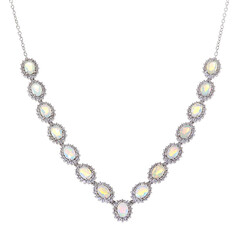 Collana in argento con Opale di Welo