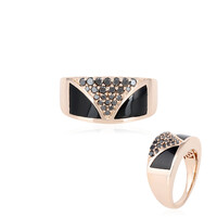 Anello in oro con Onice Nero (KM by Juwelo)