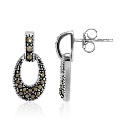 Orecchini in argento con Marcassite