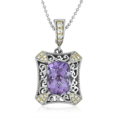 Collana in argento con Ametista Rose de France (Dallas Prince Designs)