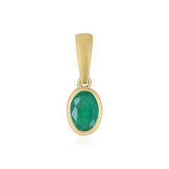 Ciondolo in oro con Smeraldo Brasiliano