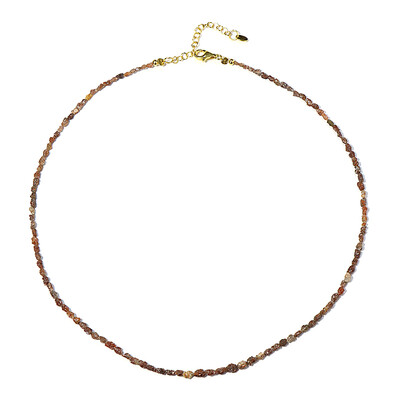 Collana in argento con Diamante Rosso