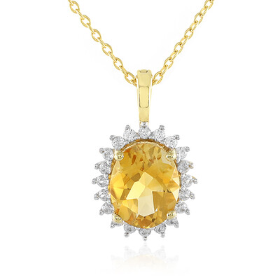Collana in argento con Citrino