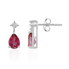 Orecchini in argento con Topazio Rosa