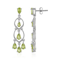 Orecchini in argento con Peridoto