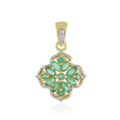 Ciondolo in argento con Smeraldo Zambia