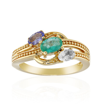 Anello in argento con Smeraldo Zambia