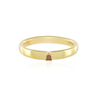 Anello in argento con Diamante Rosso I2