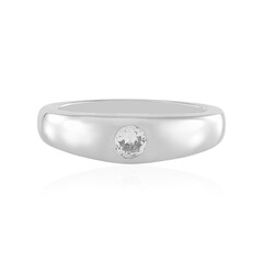 Anello in argento con Zaffiro Bianco