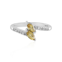 Anello in argento con Zircone Giallo