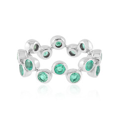 Anello in argento con Smeraldo Colombiano