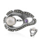 Anello in argento con Perla di Acqua Dolce (Annette classic)