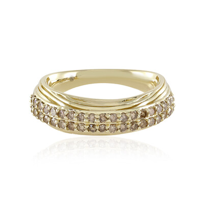 Anello in oro con Diamante Champagne I2 (Ornaments by de Melo)