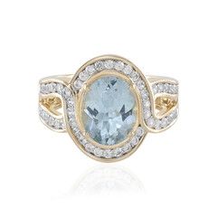 Anello in oro con Acquamarina AAA (SUHANA)