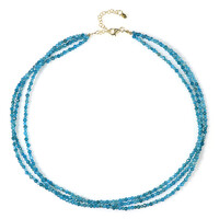Collana in argento con Apatite Blu Neon