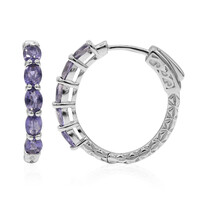 Orecchini in argento con Iolite